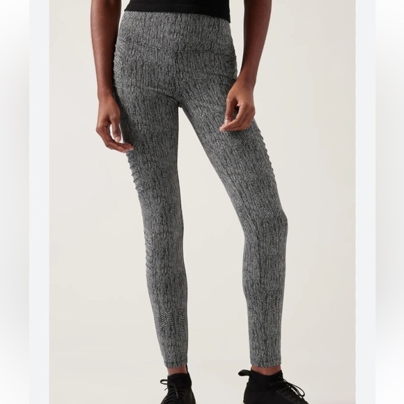 Athleta Delaney Textured Moto Tight - Picture 2 of 5